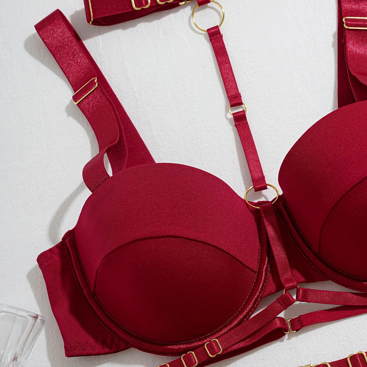 Irresistible Red Seduction Lingerie Set - Todanua Internacional