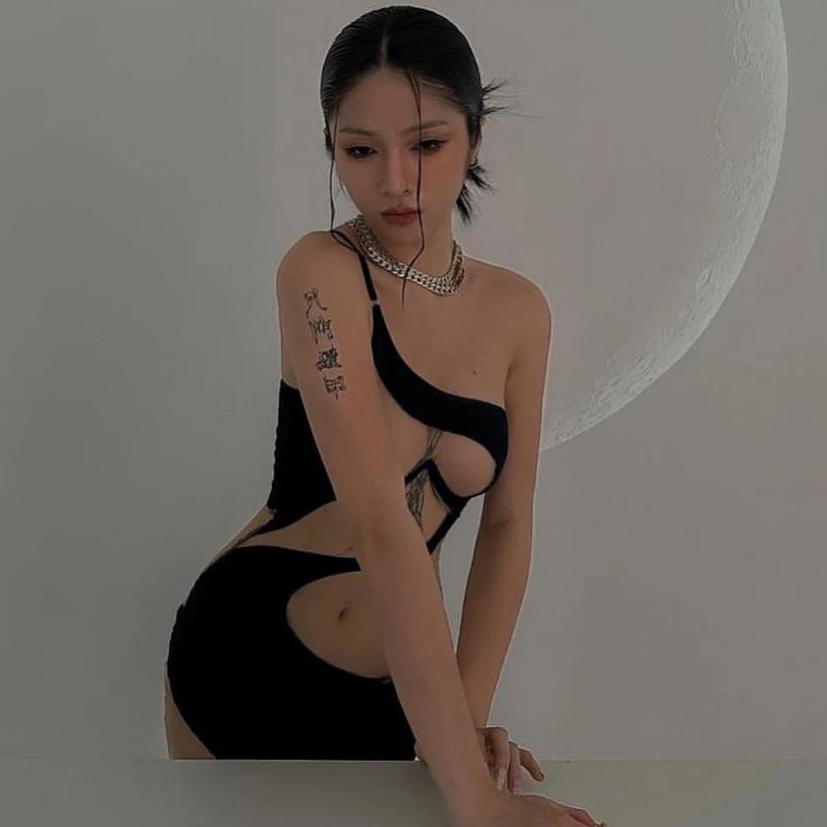 Unleash Your Allure: Irresistible Sheer Black Dress - Todanua Internacional