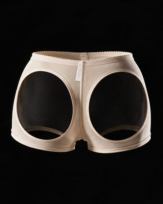 Butt-Lifting Shaping Shorts with Open Back