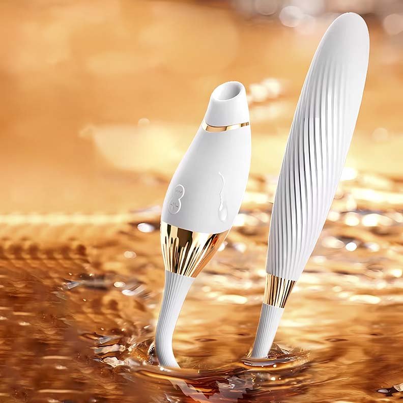 Demi - 2 em 1 Sugador e Vibrador ponto G - Todanua Internacional