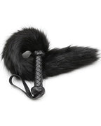 Aura Flogger — Soft Faux Fur, Braided Handle