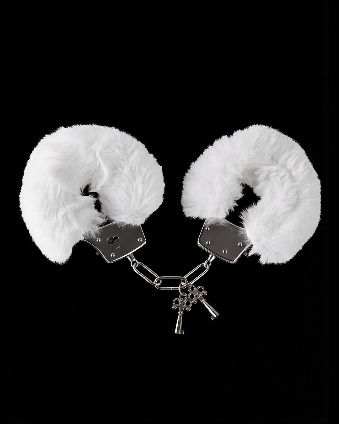 Alice Cuffs — Detachable Faux Fur and Key