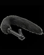 Aura Flogger — Soft Faux Fur, Braided Handle