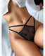 Leda Thong — Sheer Lace and a Satin Bow