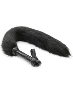 Aura Flogger — Soft Faux Fur, Braided Handle