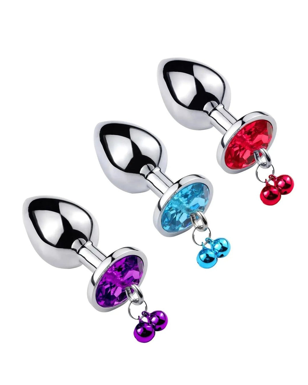 Ariadne Set — Wrist Cuffs, Chains & Faceted Purple Plug