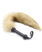 Aura Flogger — Soft Faux Fur, Braided Handle