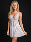 Célestine Chemise — Lace & Sheer Tulle