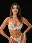 Ivy Lingerie Set — Leaf Embroidery, Gold Details