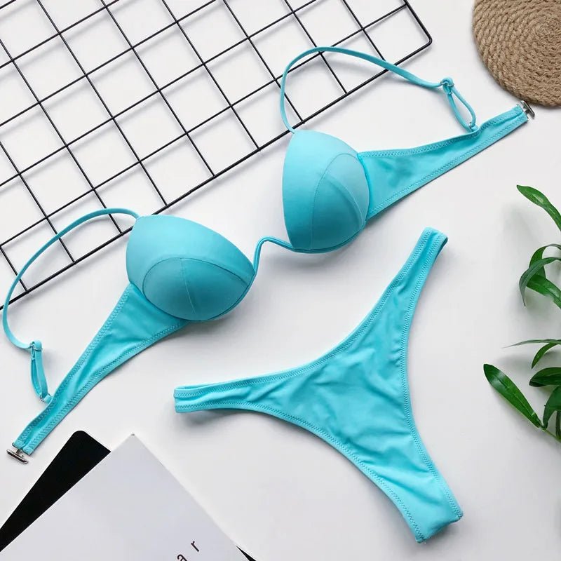 Irresistible Elegance: Low Waist Deep - V Bikini - Todanua Internacional